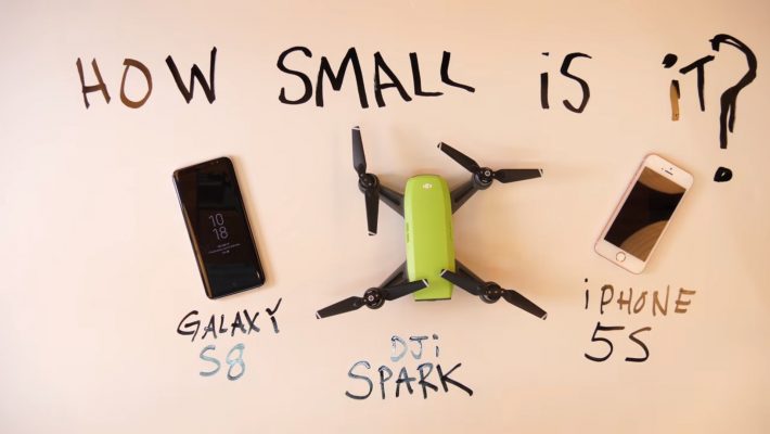 DJI Spark vs Samsung S8 and iPhone 5S